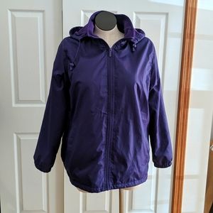 Totes fleece lined raincoat. Size Large. Purple